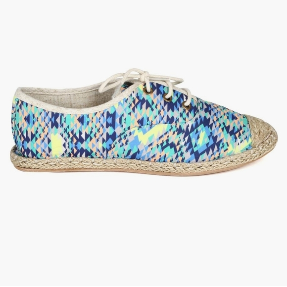 Modcloth multicolor cap toe lace up espadrilles - Picture 7 of 10
